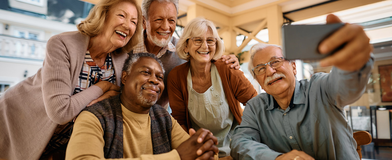 seniors enjoying retirement living