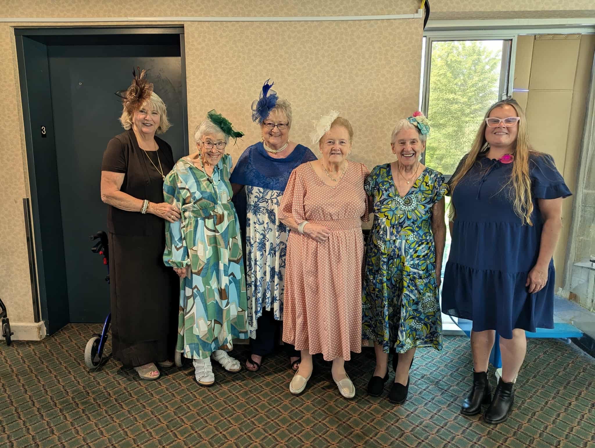 seniors smiling in group